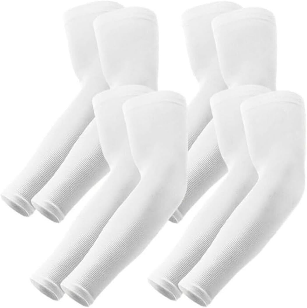 Timotech 4 Pares de Mangas de Protección UV para Brazos, Mangas para Sol Deportivas Fresco y Transpirable, Cubierta de T