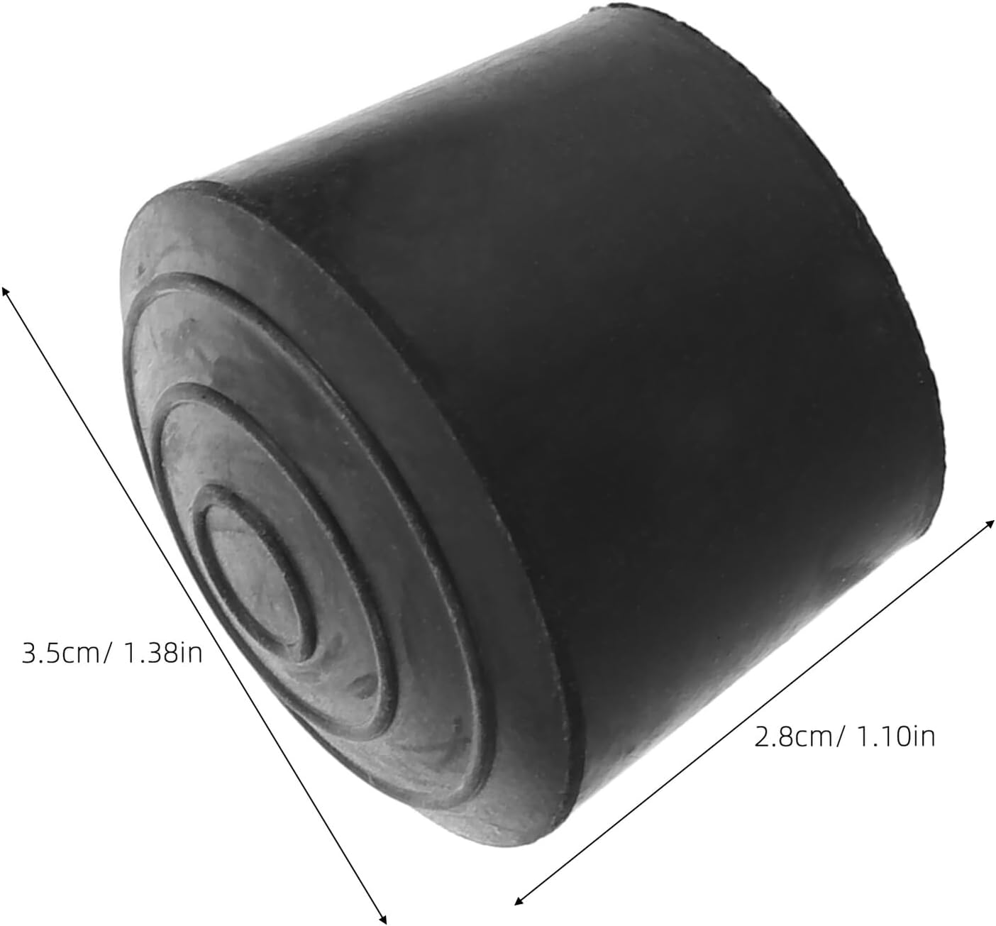 INOOMP Almohadillas para Pies de Silla y Tabla de Planchar, Goma Antideslizante 25 MM, 12 Unidades para Talleres Profesi