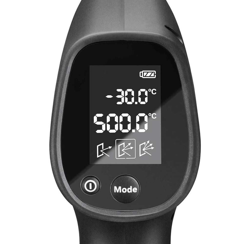 Bosch - Termómetro infrarrojo UniversalTemp (-30°C…+500°C, medición fácil y precisa, 3 grupos de materiales predefinidos