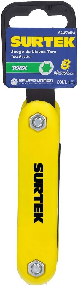 Surtek ALLFTNP8 Juego de llaves hexagonales torx tipo navaja, 8 piezas