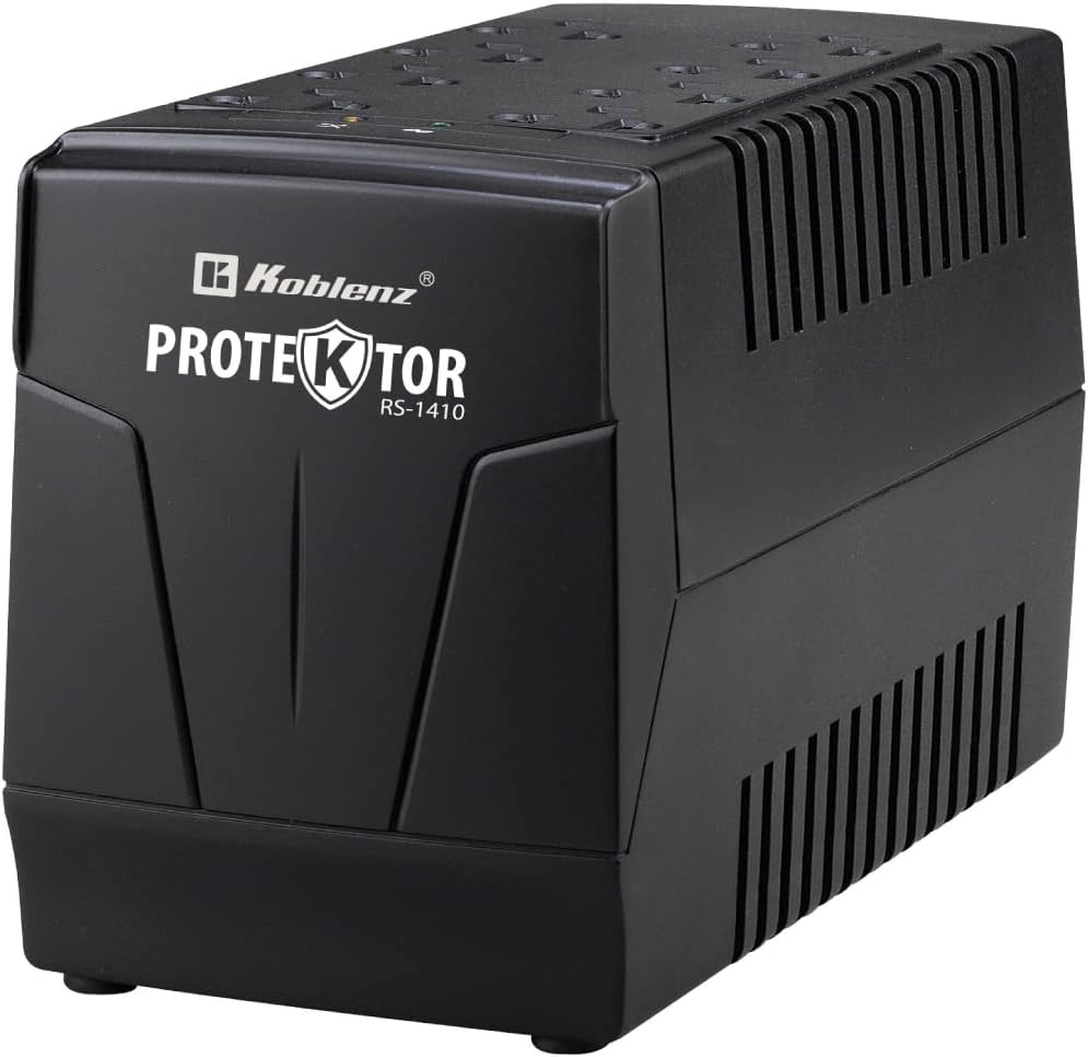 Koblenz REGULADOR RS-1410, 1410 VA / 700 Watts (SUSTITUTO del RE-110) 8 Cont REGULADOS Y ATERRIZADOS, DESC EN Alto Volta