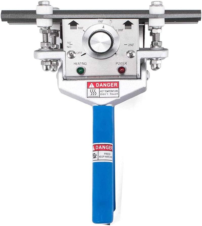 FKR-300 Sellador de calor manual con crimpado para bolsas, herramienta de sellado de calor, sellador de aluminio y papel