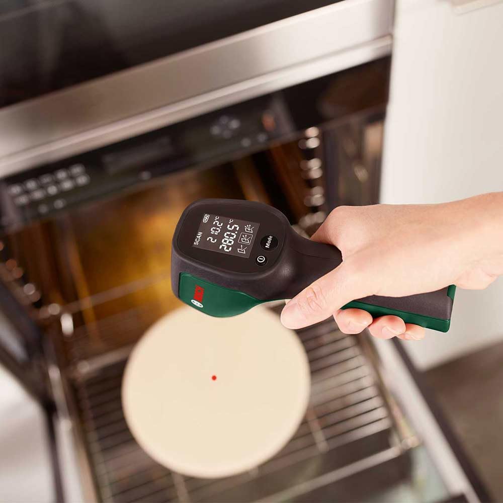Bosch - Termómetro infrarrojo UniversalTemp (-30°C…+500°C, medición fácil y precisa, 3 grupos de materiales predefinidos