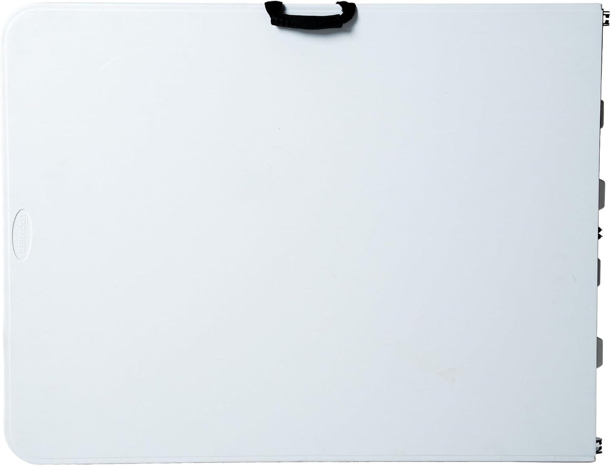 Mesa Plegable 180 cm Blanca – Tipo Portafolio Resistente, Mesa Multiusos para Eventos, Jardín, Banquetes y Negocio, Mode