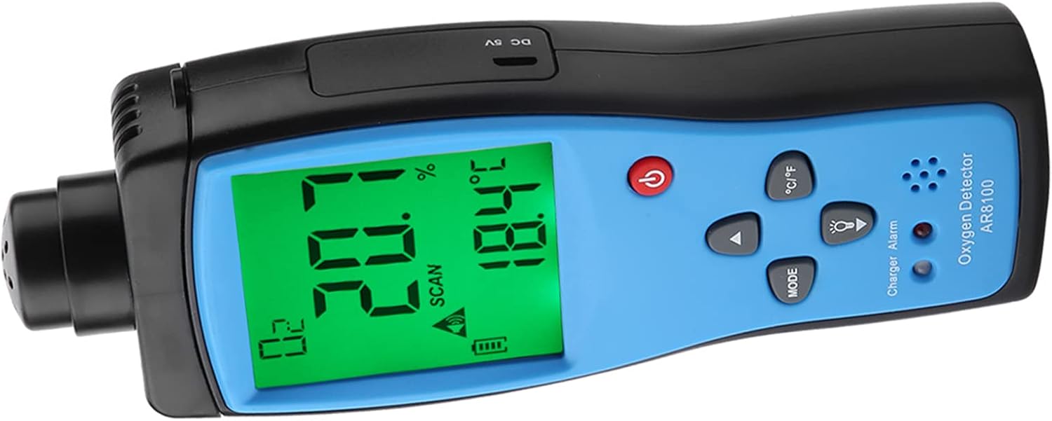 AR8100 - Detector de oxígeno recargable de mano para la industria al aire última intervensión -240 V