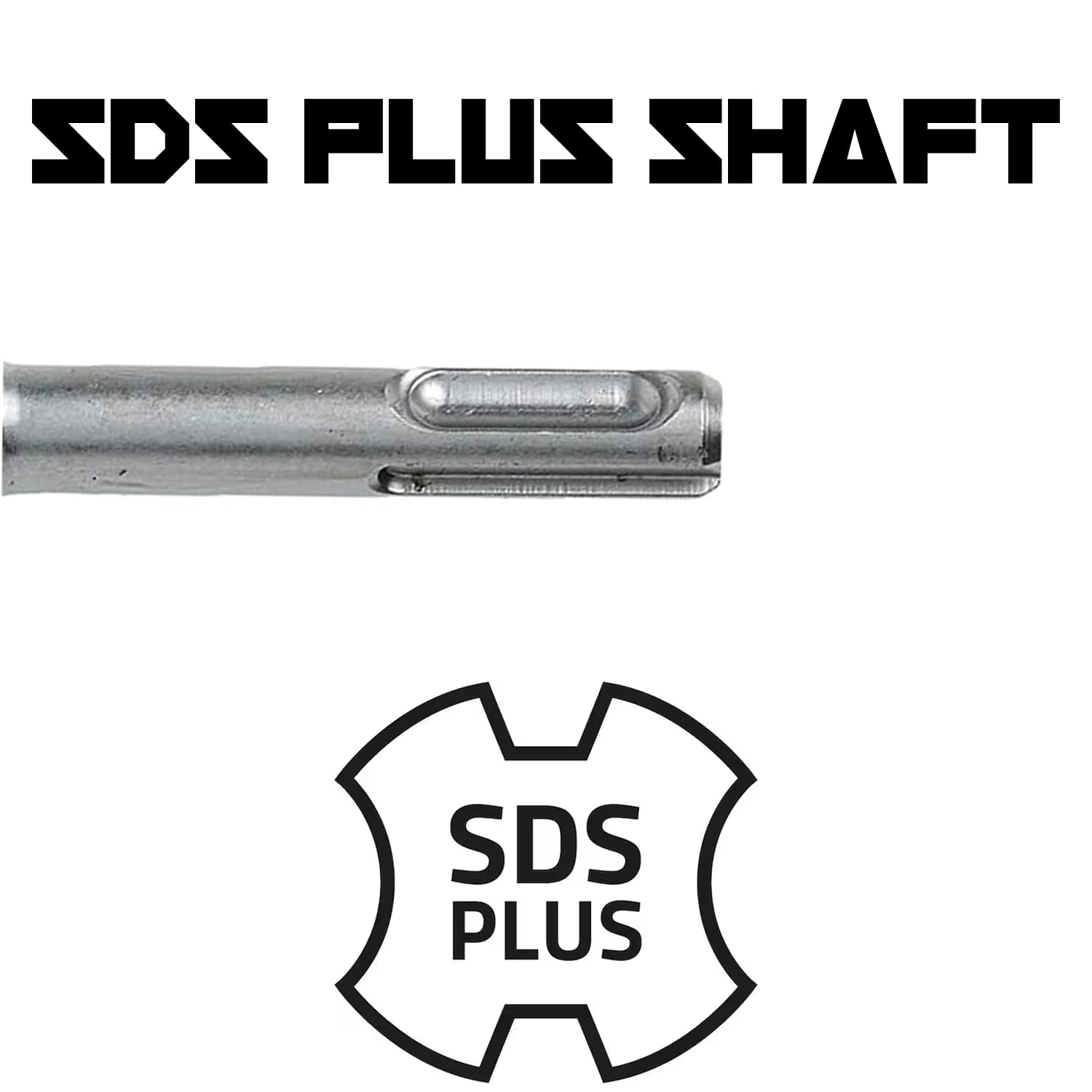 SDS Plus - Broca de mampostería de 1/2 x 18 pulgadas para martillos rotativos (punta de carburo de grado industrial) ext