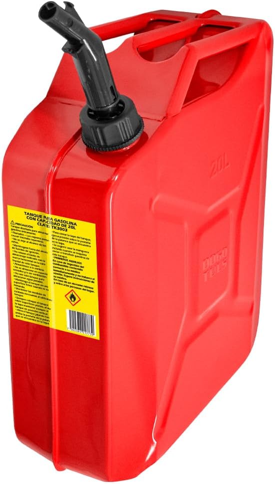 Dogotuls TK3003 Tanque Rojo para Gasolina, 20 litros, Modelo D2