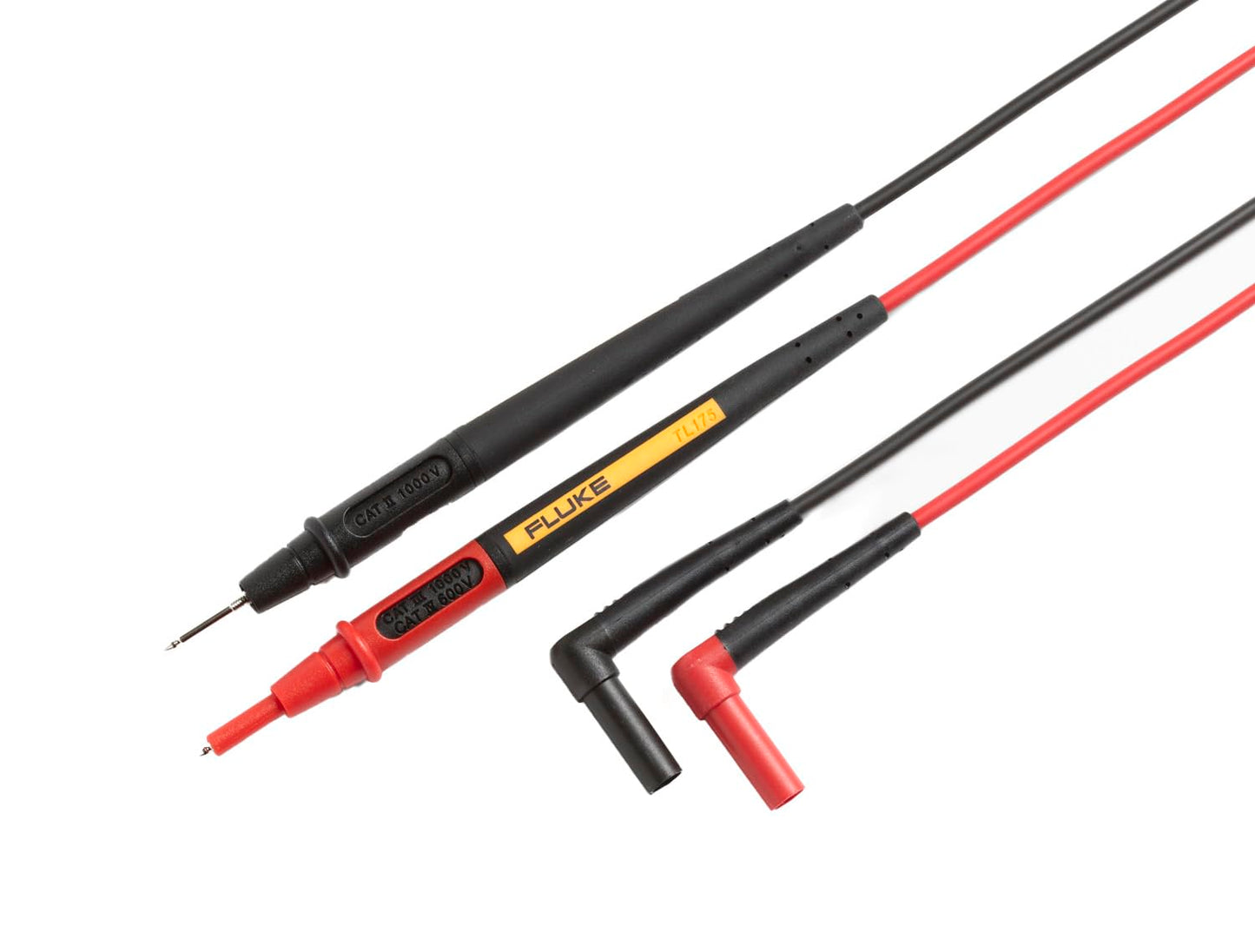 Fluke TL175 TwistGuard Cables de Prueba para Multímetros, Puntas Ajustables con Indicador de Desgaste WearGuard, Cat III