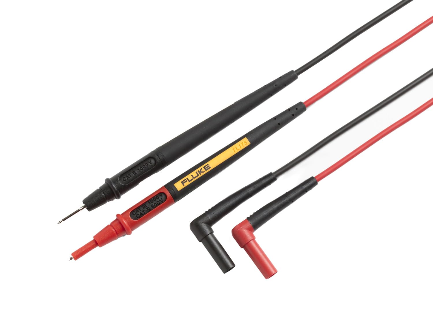 Fluke TL175 TwistGuard Cables de Prueba para Multímetros, Puntas Ajustables con Indicador de Desgaste WearGuard, Cat III