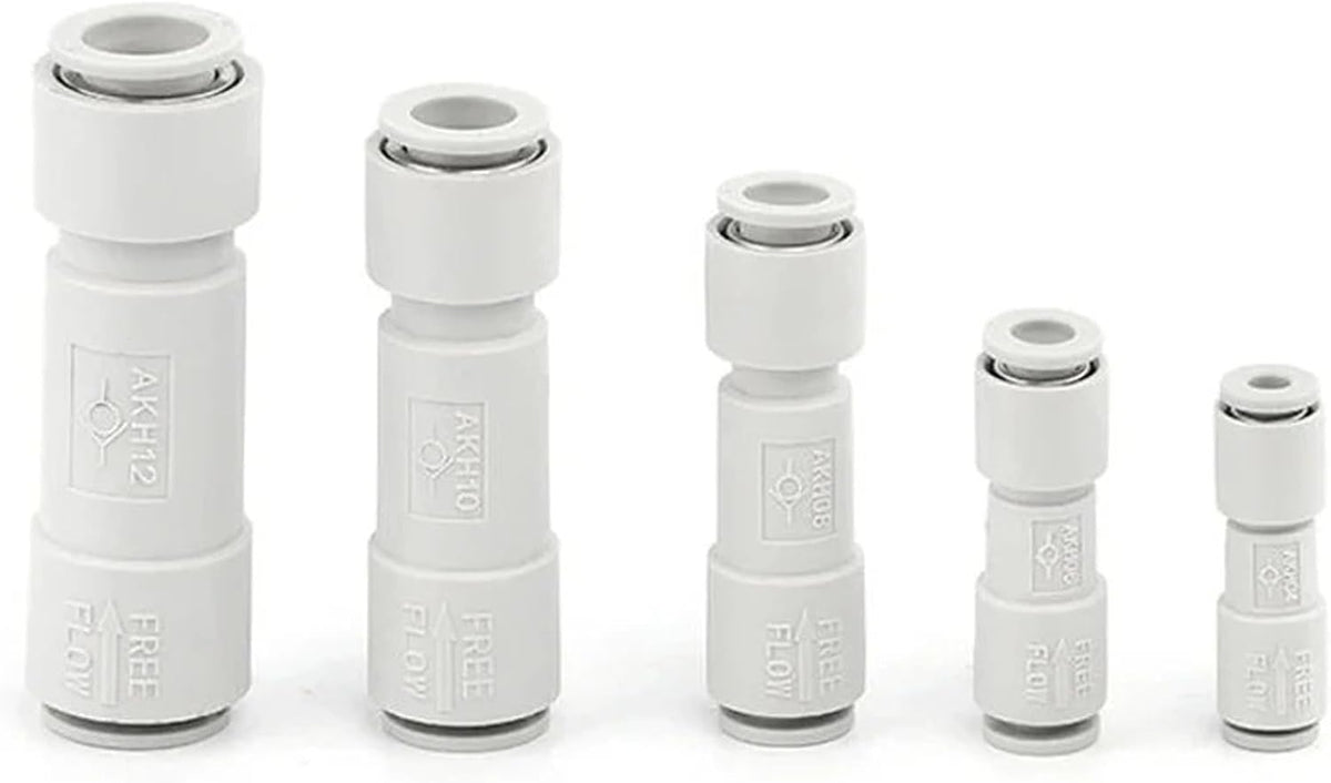 Válvula de retención de aire unidireccional, válvula sin retención, 4mm, 6mm, 8mm, 10mm, neumática, AKH4/AKH6/AKH8/AKH10