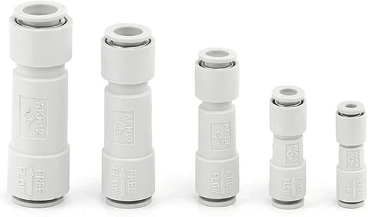 Válvula de retención de aire unidireccional, válvula sin retención, 4mm, 6mm, 8mm, 10mm, neumática, AKH4/AKH6/AKH8/AKH10