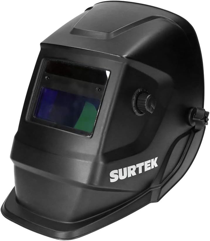 Surtek CSS02 Careta electrónica para soldar con panel solar, encendido y apagado automático