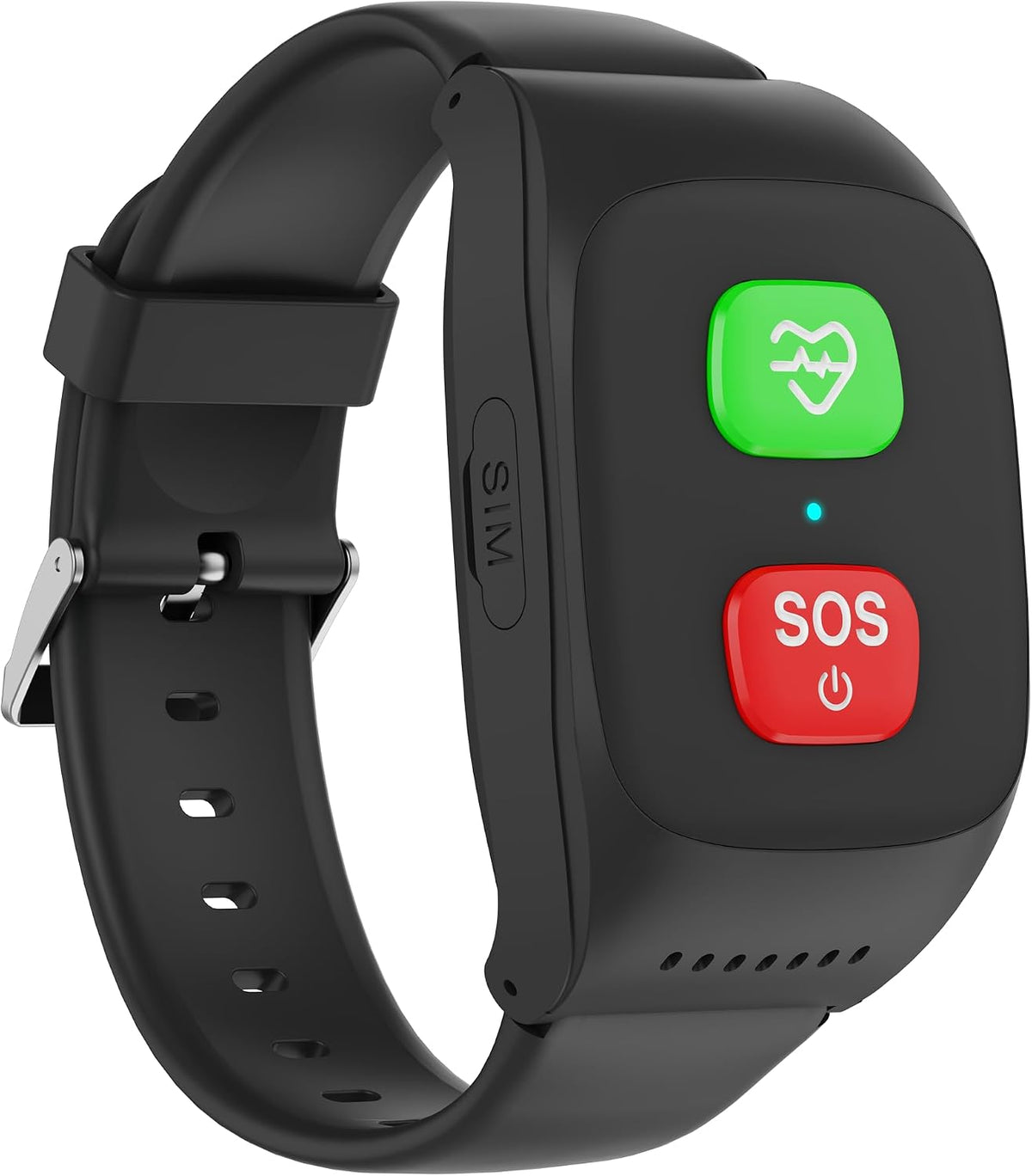 MJVV Pulsera Inteligente Localizador GPS para Personas, Rastreador GPS con Tarjeta SIM, Llamada SOS, Detección de Caídas