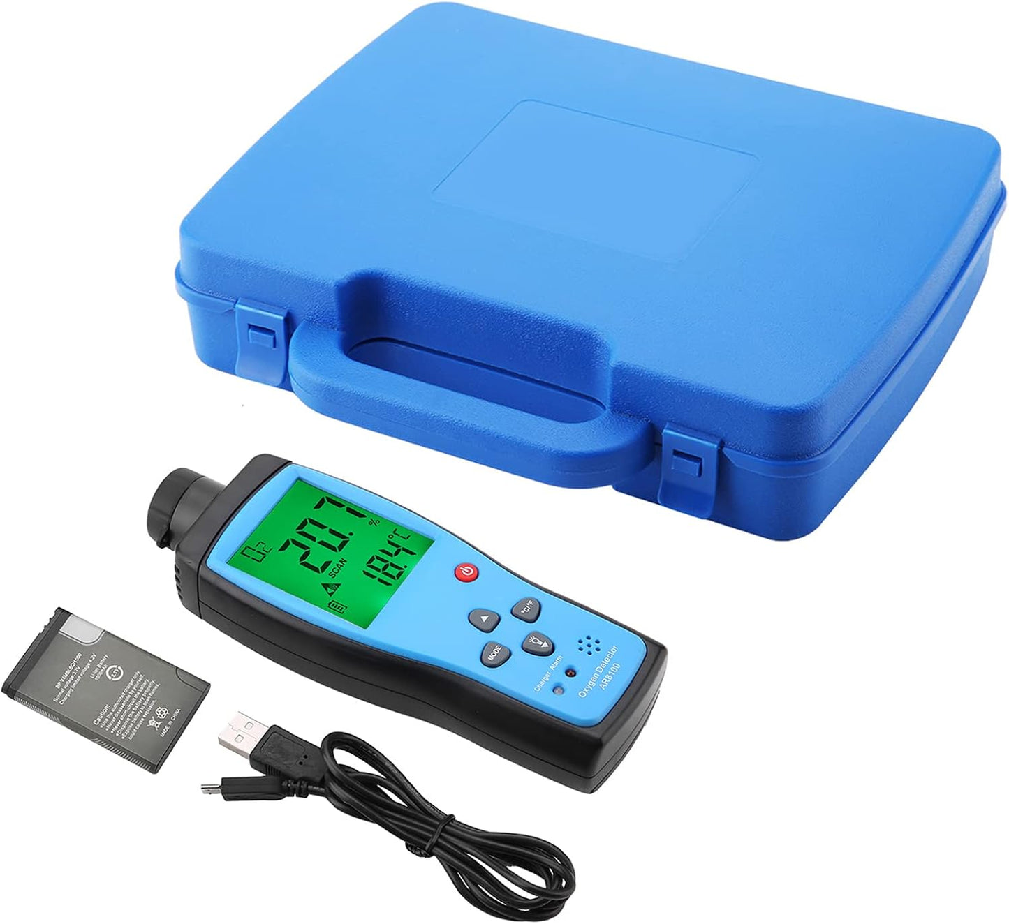 AR8100 - Detector de oxígeno recargable de mano para la industria al aire última intervensión -240 V