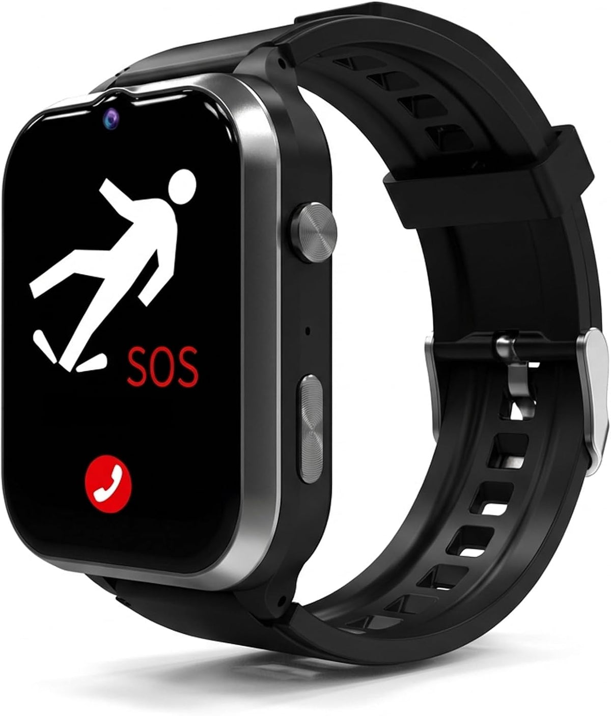 Yihou - Reloj inteligente con detección de caídas para personas mayores, reloj de emergencia con seguimiento GPS SOS, mo