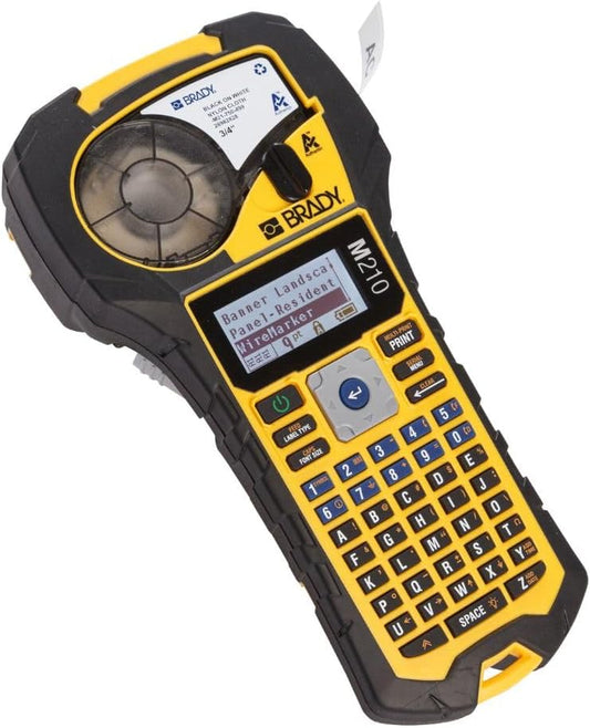 Brady M210 Impresora portátil de Etiquetas con Parachoques de Goma, impresión multilínea, Fuente de 6 a 40 Puntos (reemp