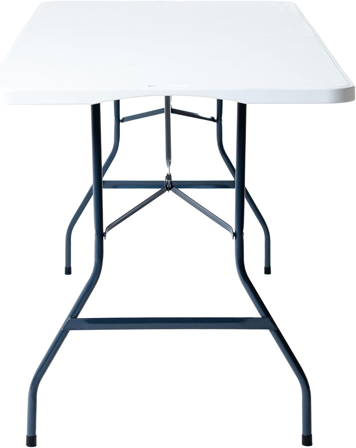 Mesa Plegable 180 cm Blanca – Tipo Portafolio Resistente, Mesa Multiusos para Eventos, Jardín, Banquetes y Negocio, Mode