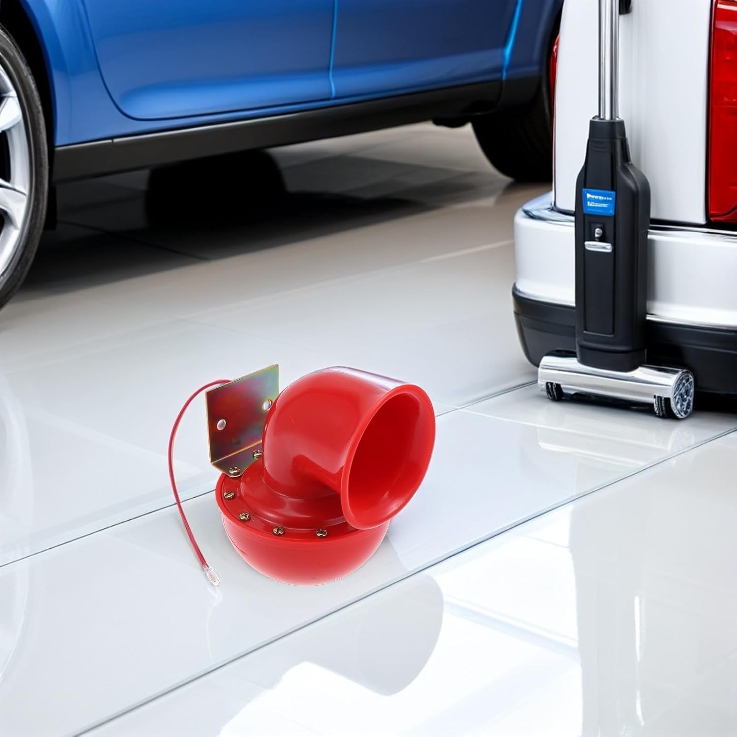 Genérico Claxon Eléctrico de Caracol para Vehículo Reemplazo Metálico para Auto Camioneta SUV ATV y Motocicleta Bocina P