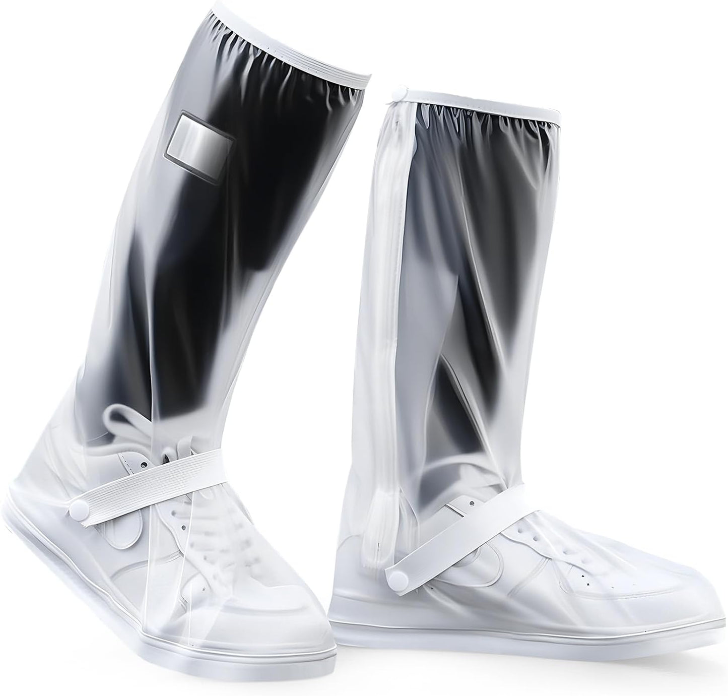 TOPONE Botas para Lluvia, Protector de Zapatos Impermeable para Hombre y Mujer, Cubrebotas con Tira Reflectante y Cremal