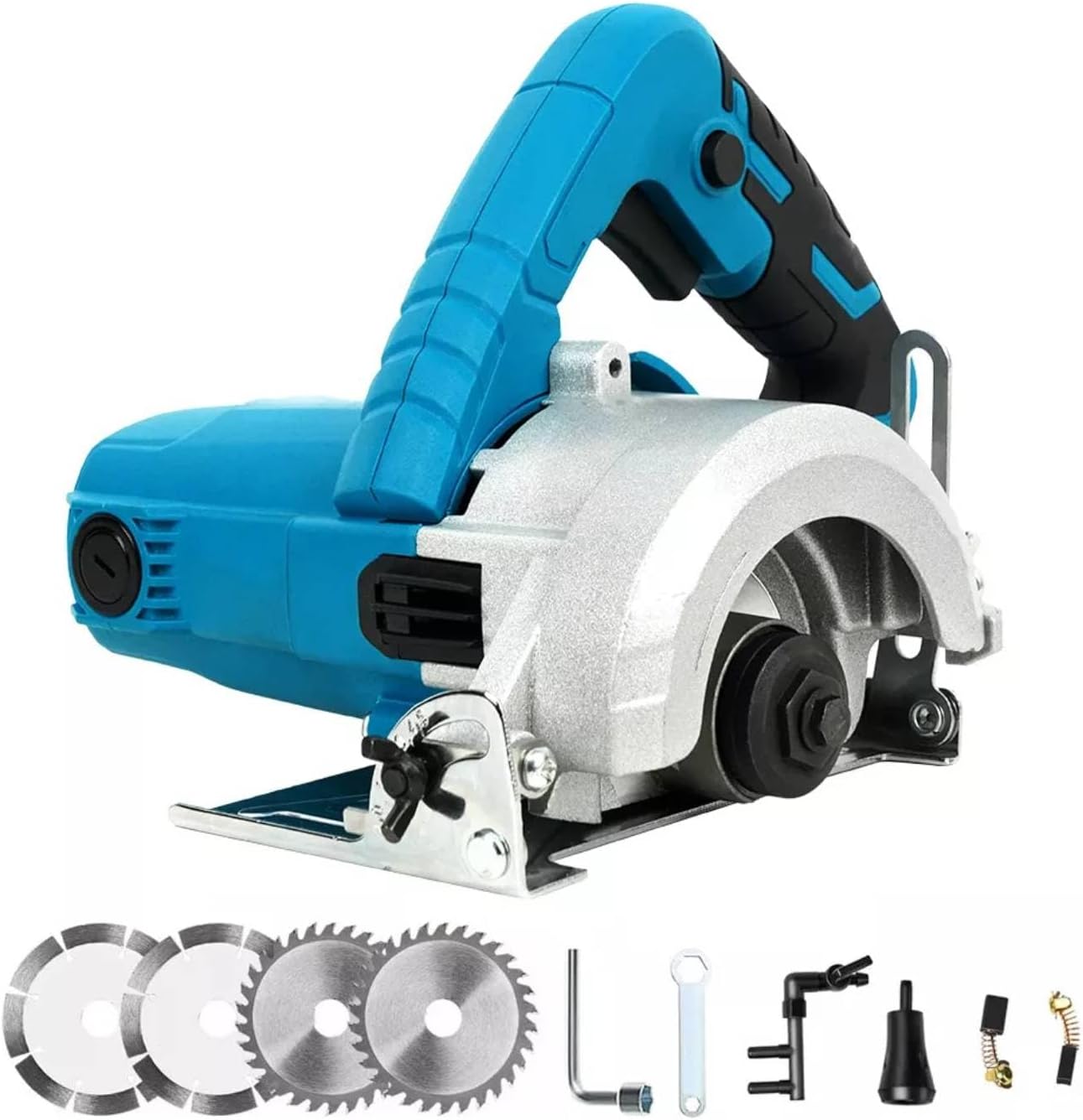 FINYQBET Sierr Circular Cortadora, Pwr 1200W, 12800 RPM,114mm Diámetro de Disco, Cortadora de Mármol y Madera, Mini Sier