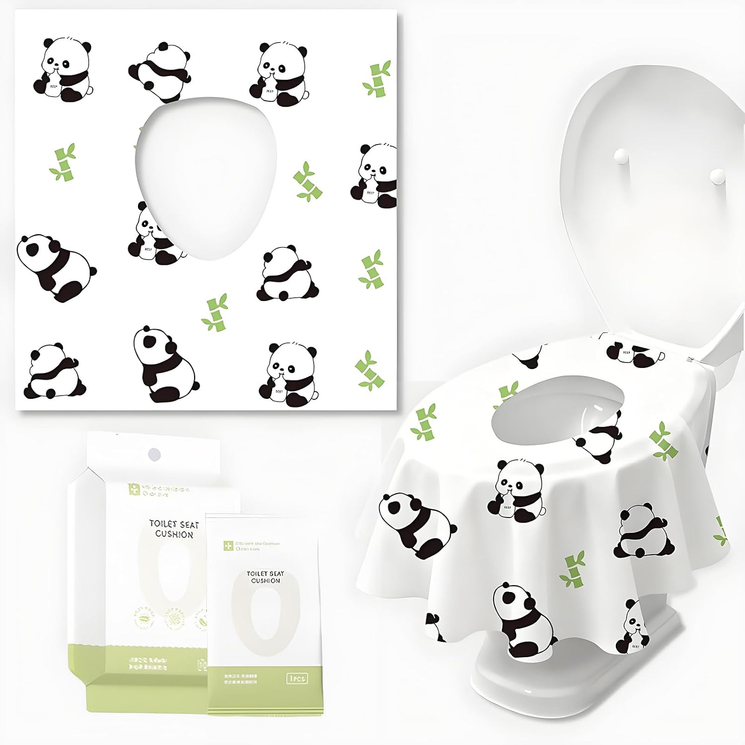 Desechables para Asiento Inodoro,Protector WC Desechable Impermeables Unidades Empaquetadas Individualmente Fundas WC Ta