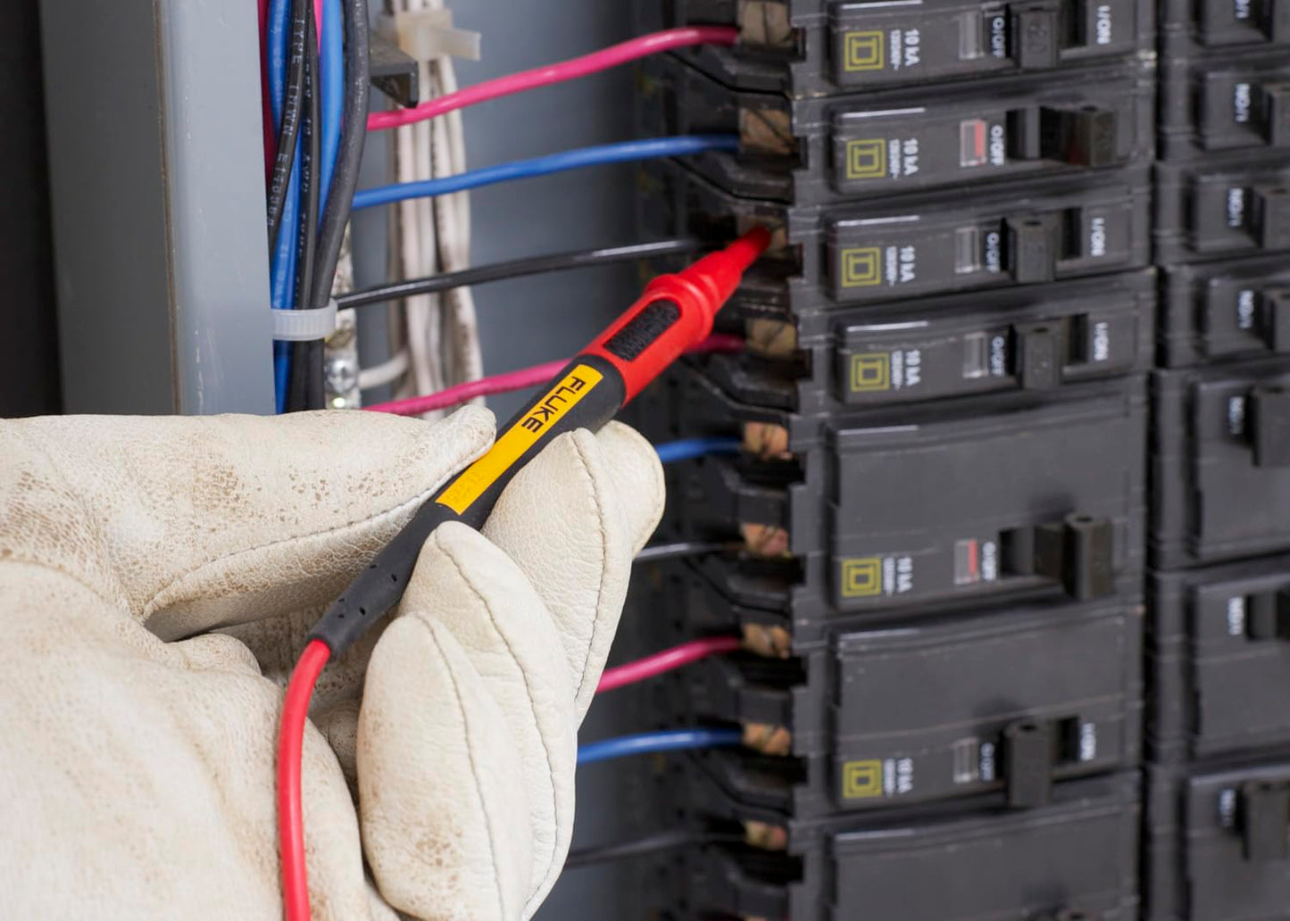 Fluke TL175 TwistGuard Cables de Prueba para Multímetros, Puntas Ajustables con Indicador de Desgaste WearGuard, Cat III