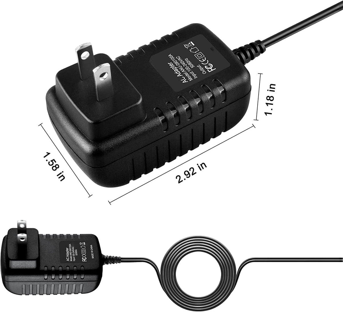 Guy-Tech Adaptador AC/DC compatible con Mitutoyo Surftest SJ-210 SJ-201 Serie SJ-201P SJ-201R SJ-201S SJ-201M Probador d