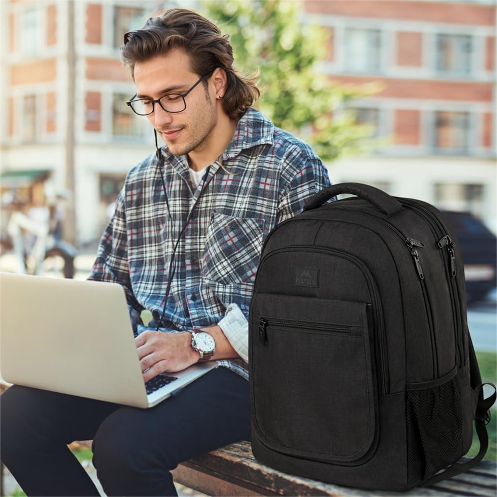 MATEIN Mochila de Viaje para Hombre y Mujer, Mochila Antirrobo de Uso Rudo, Compartimento para Laptop de 15.6 Pulgadas, 