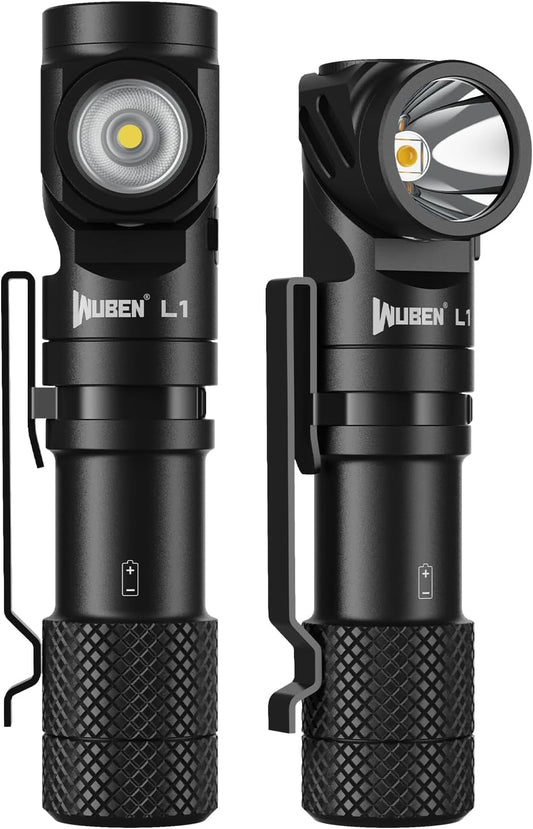 WUBEN L1 Linternas LED Alta Potencia 2000 Lúmenes, Linterna LED Recargable USB Táctica Militar Potente, Linterna Pequeña