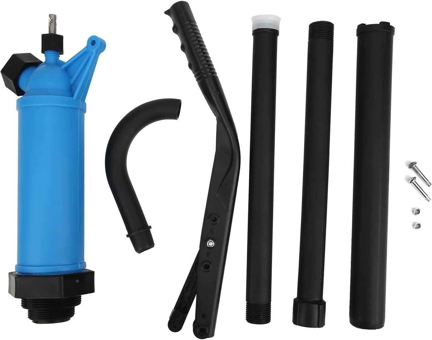 GOTOTOP Bomba de Barril Manual con Tubo Telescópico Ajustable, Sifón de Palanca para Transferencia de Diésel y Aceite en