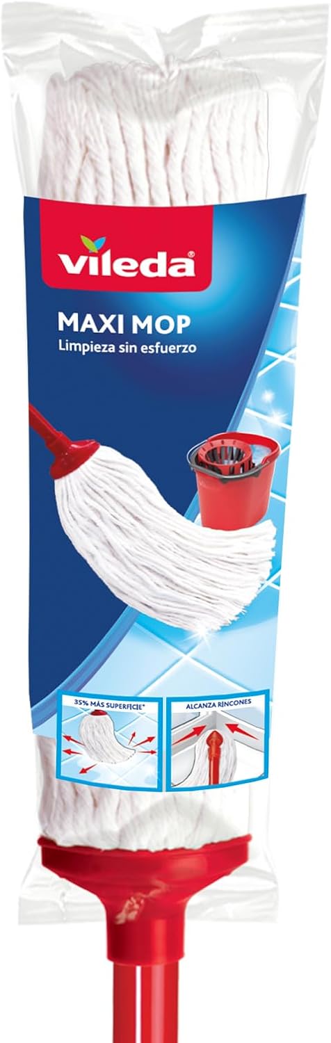 Vileda Repuesto Trapeador de Algodón, Maxi Mop