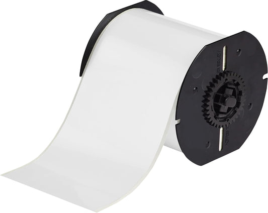 Brady B30C-4000-595-WT 100' Length x 4" Width, B-595 Vinyl, White BBP31 Indoor/Outdoor Tape