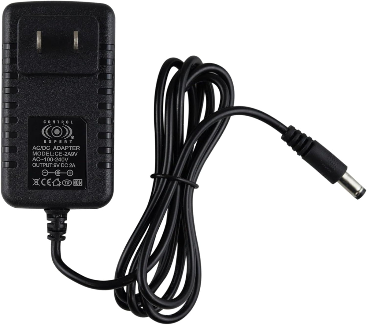 CONTROL EXPERT Cargador Eliminador Adaptador de Corriente Universal 9V 2A Plug 5mm, para Bocinas, Teclados, DVD Portátil