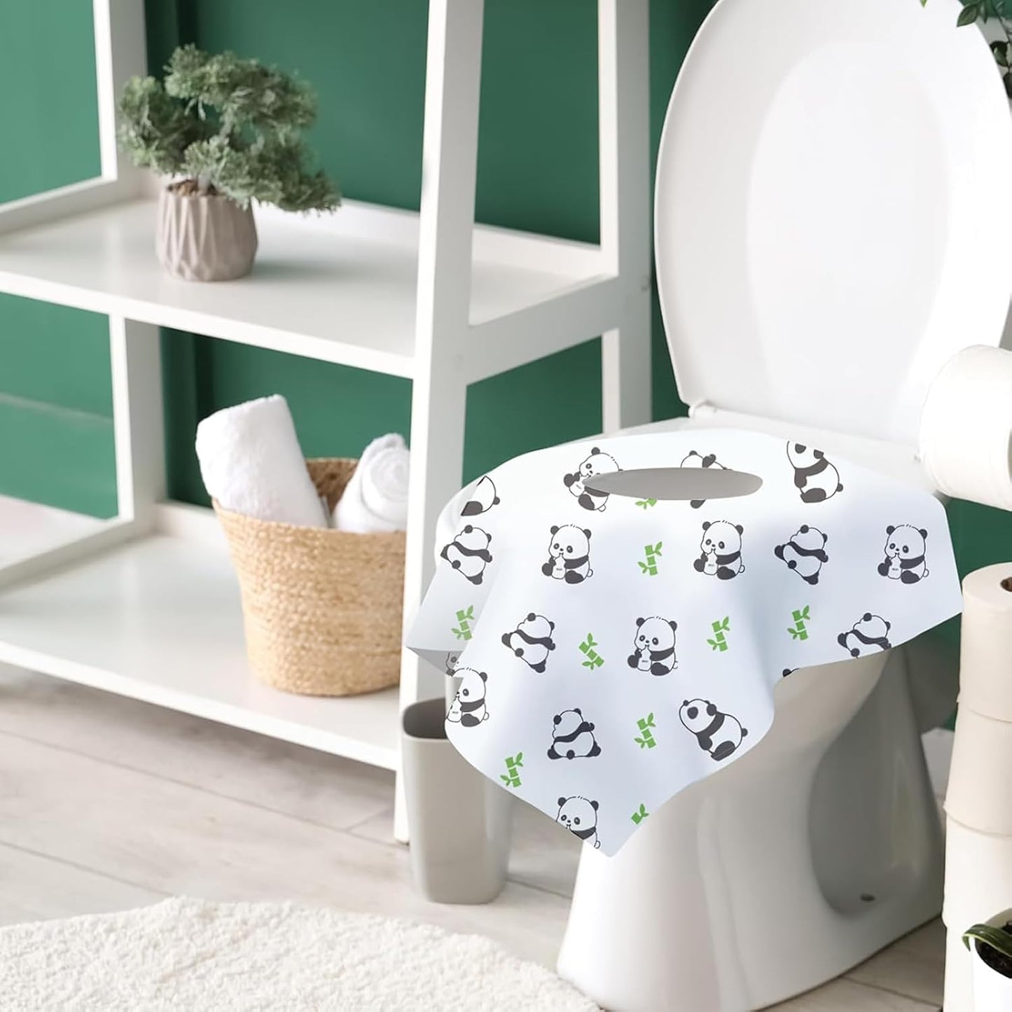 Desechables para Asiento Inodoro,Protector WC Desechable Impermeables Unidades Empaquetadas Individualmente Fundas WC Ta