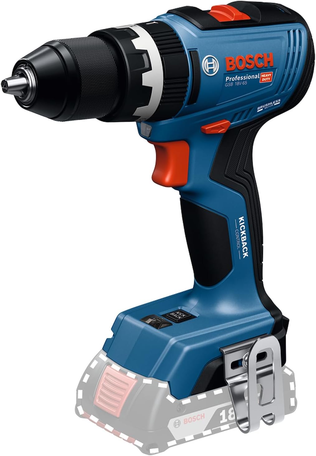 Bosch Rotomartillo Inalámbrico Gsb 18V-65 Brushless con 2 Baterías