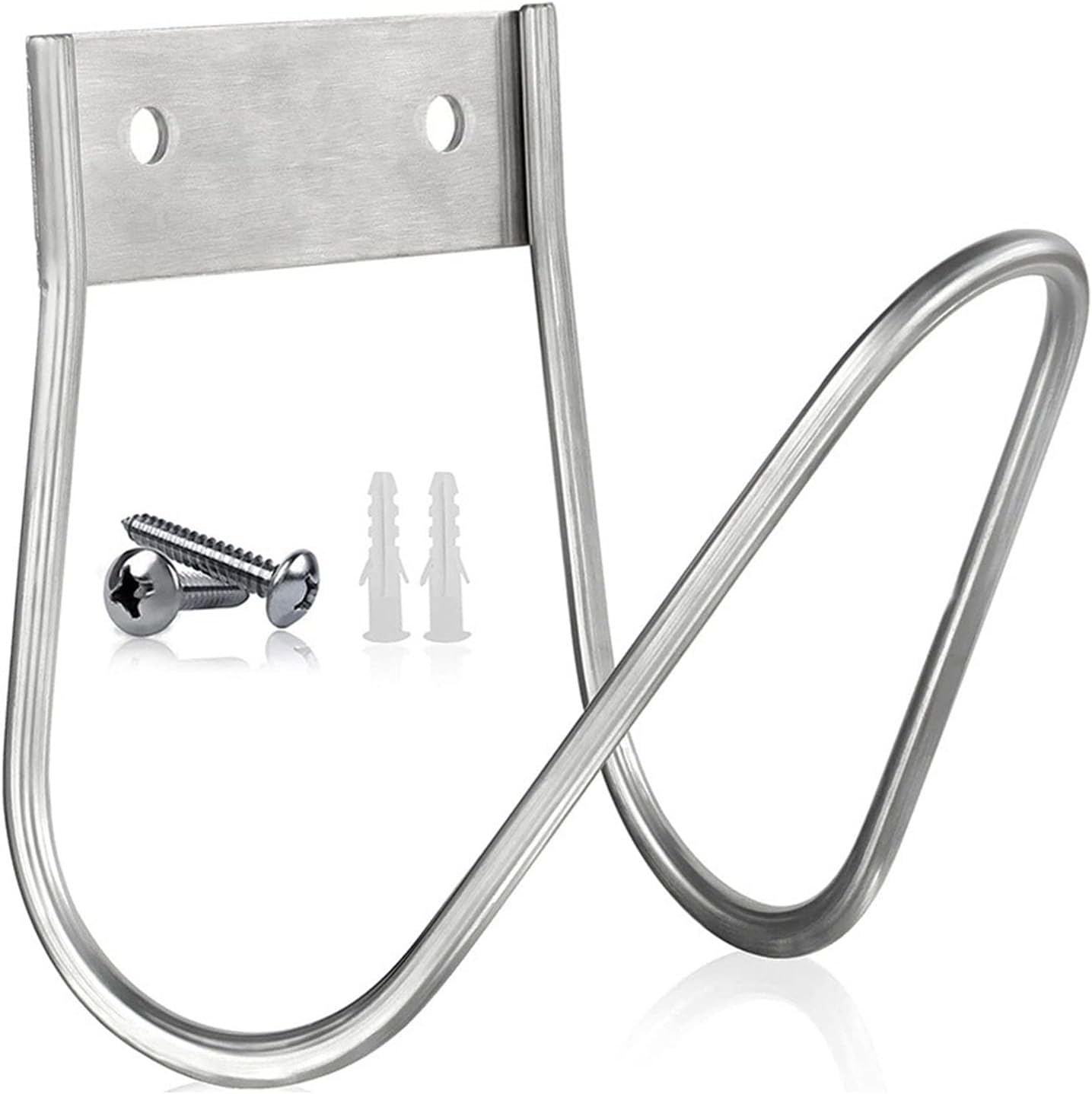Soporte de Manguera de Jardín de Metal, Base Gancho para Colgar Manguera, Soporte de Manguera Resistente Montado en la P