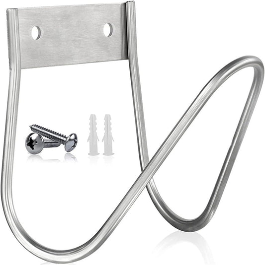 Soporte de Manguera de Jardín de Metal, Base Gancho para Colgar Manguera, Soporte de Manguera Resistente Montado en la P