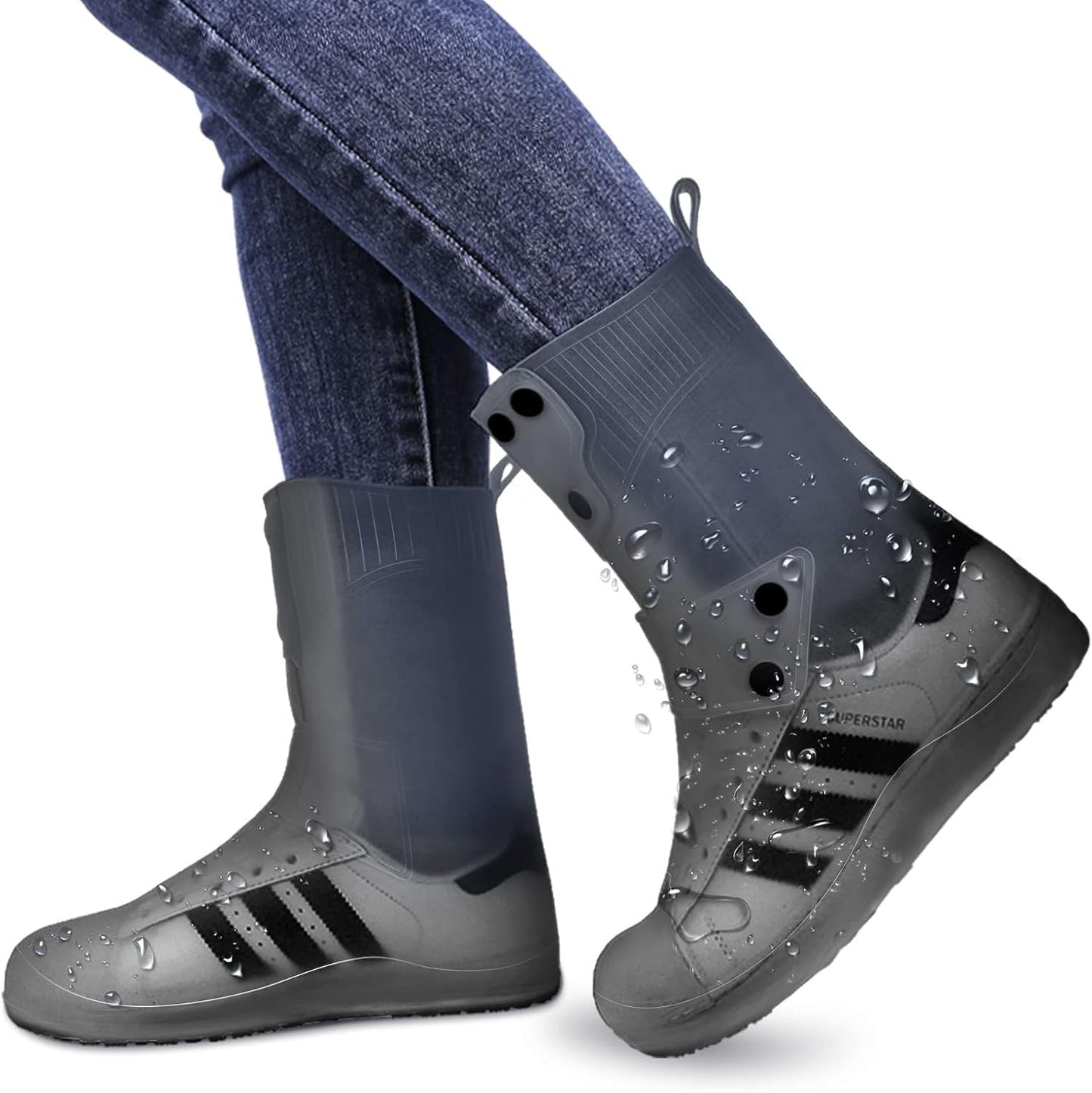 Cubrezapatos Impermeable, Viaje Antideslizante Plegabl de Reutilizable, Barro Ducha de Lluvia Contramedida de Lluvia Apl