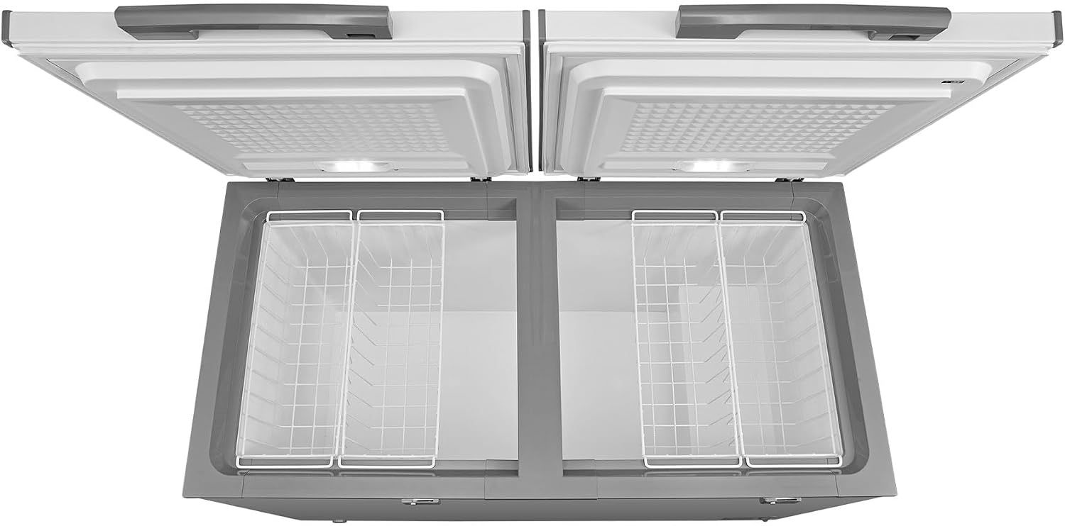 Congelador Midea Inverter Quattro Blanco 15 Pies Cúbicos;MDRC564FZM01, con 4 canastas y doble puerta