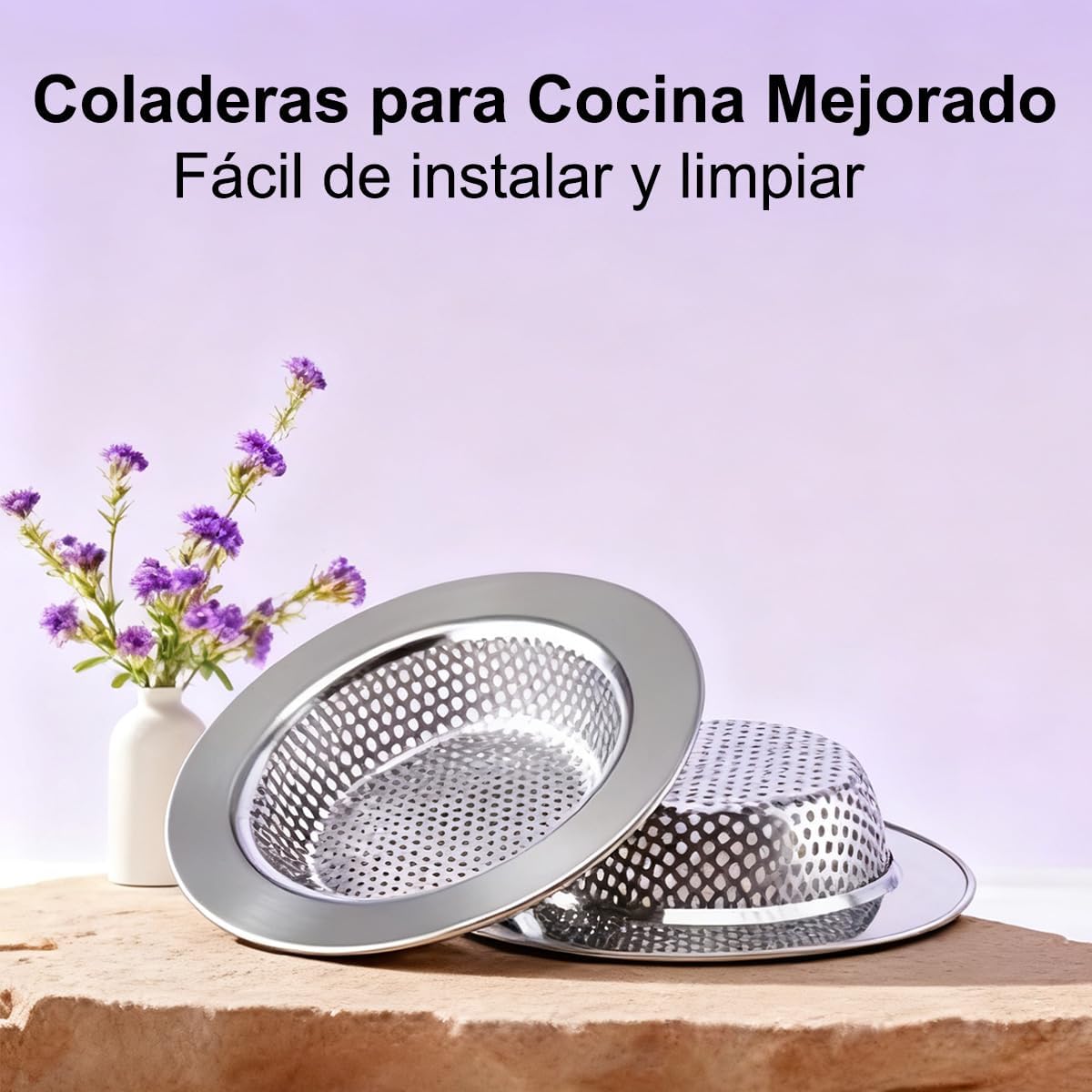 Coladores de Drenaje para Cocina 4PCS Drenaje de Fregadero Anti Obstrucción Colador de Cocina de Malla Rejilla para Cola