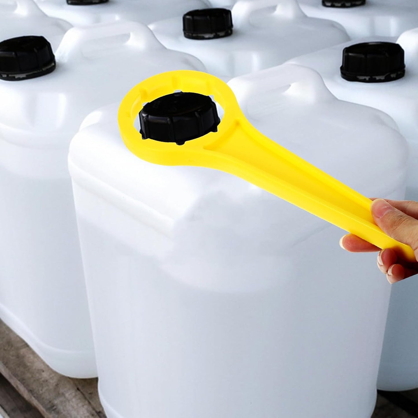 Llave para Abrir Tapas de Cubos de Plástico 20-30L Herramienta Manual de Plástico Resistente Abridor para Barriles y Bid