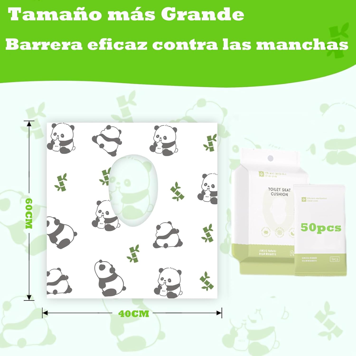 Desechables para Asiento Inodoro,Protector WC Desechable Impermeables Unidades Empaquetadas Individualmente Fundas WC Ta
