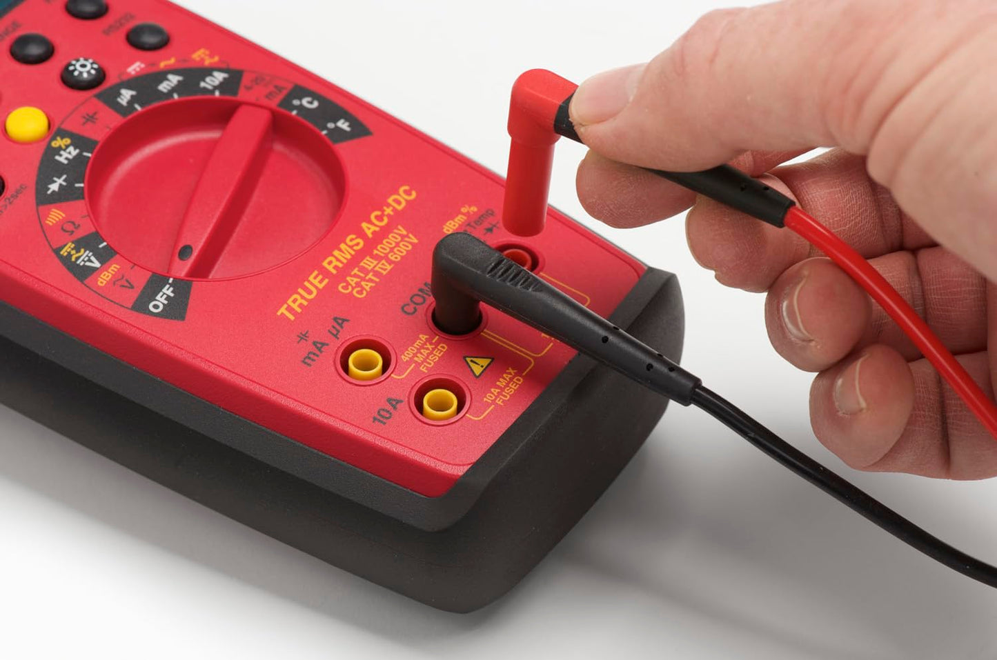 Fluke TL175 TwistGuard Cables de Prueba para Multímetros, Puntas Ajustables con Indicador de Desgaste WearGuard, Cat III