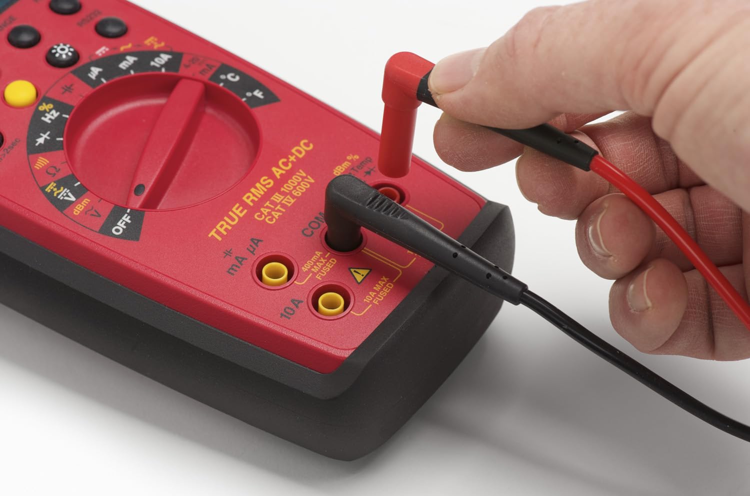 Fluke TL175 TwistGuard Cables de Prueba para Multímetros, Puntas Ajustables con Indicador de Desgaste WearGuard, Cat III