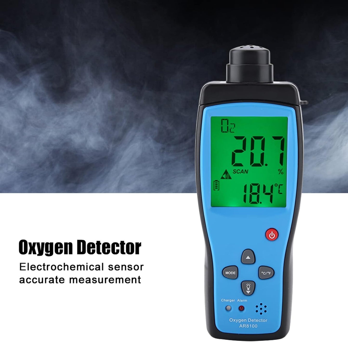 AR8100 - Detector de oxígeno recargable de mano para la industria al aire última intervensión -240 V