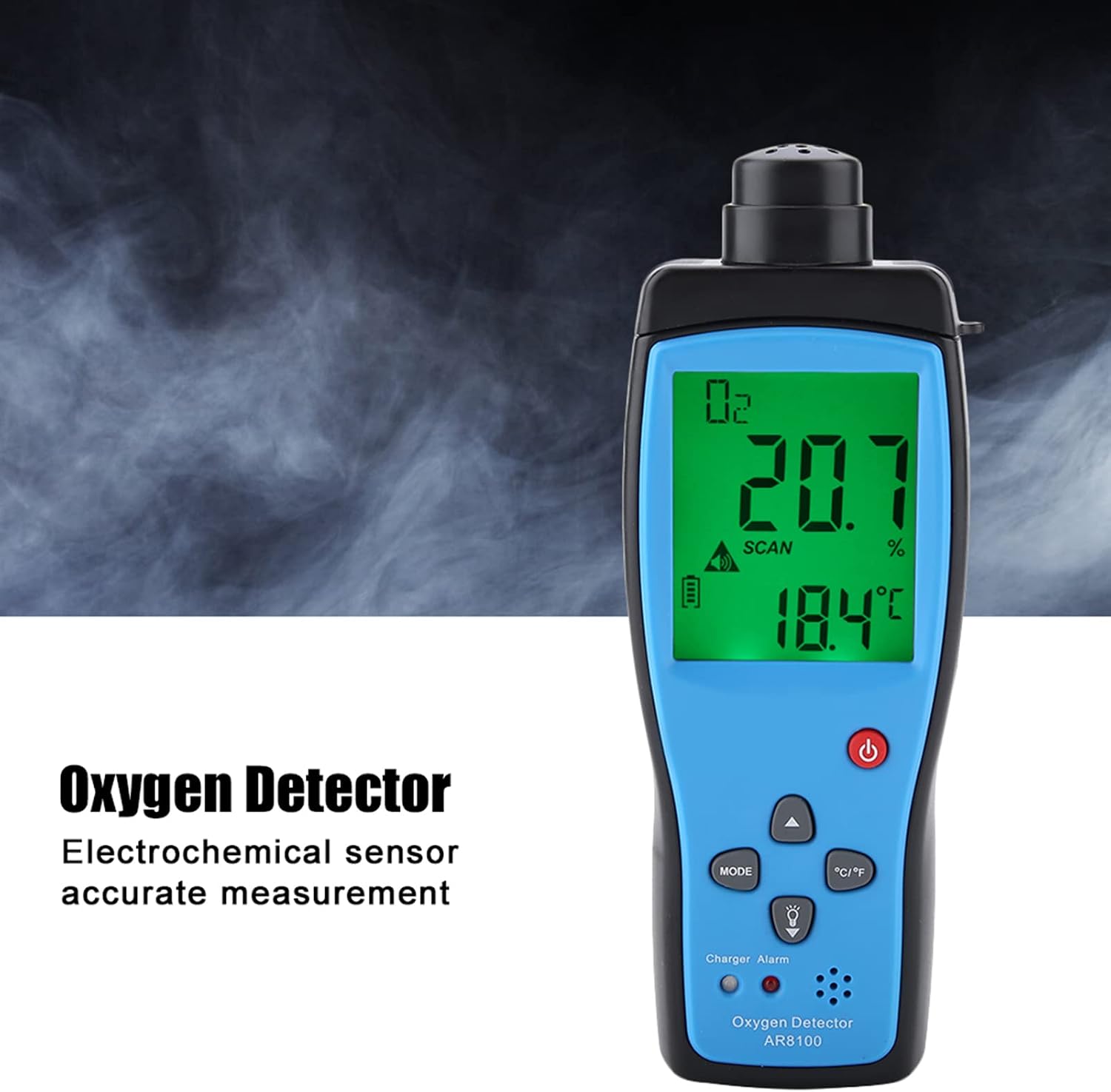 AR8100 - Detector de oxígeno recargable de mano para la industria al aire última intervensión -240 V