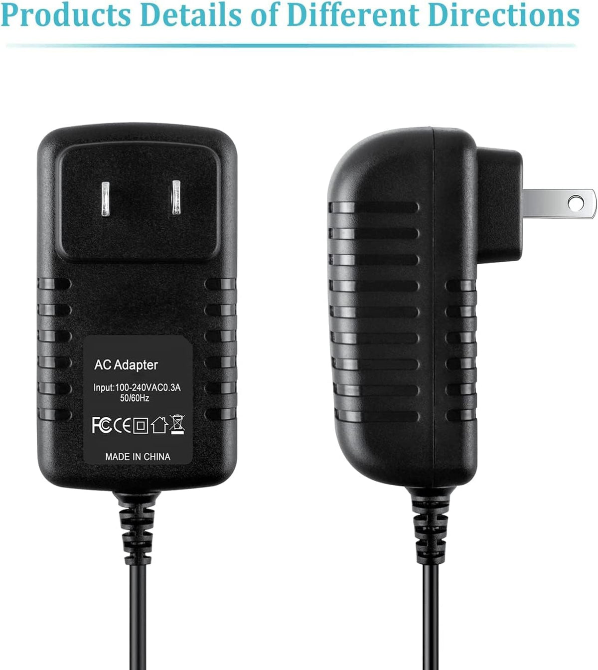 Guy-Tech Adaptador AC/DC compatible con Mitutoyo Surftest SJ-210 SJ-201 Serie SJ-201P SJ-201R SJ-201S SJ-201M Probador d