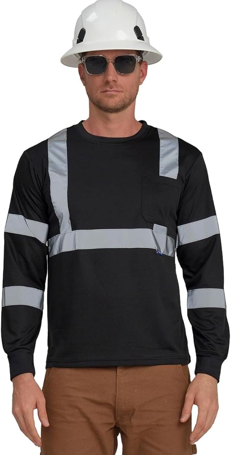 Playera Alta Visibilidad Manga Larga Con Reflejante Sport
