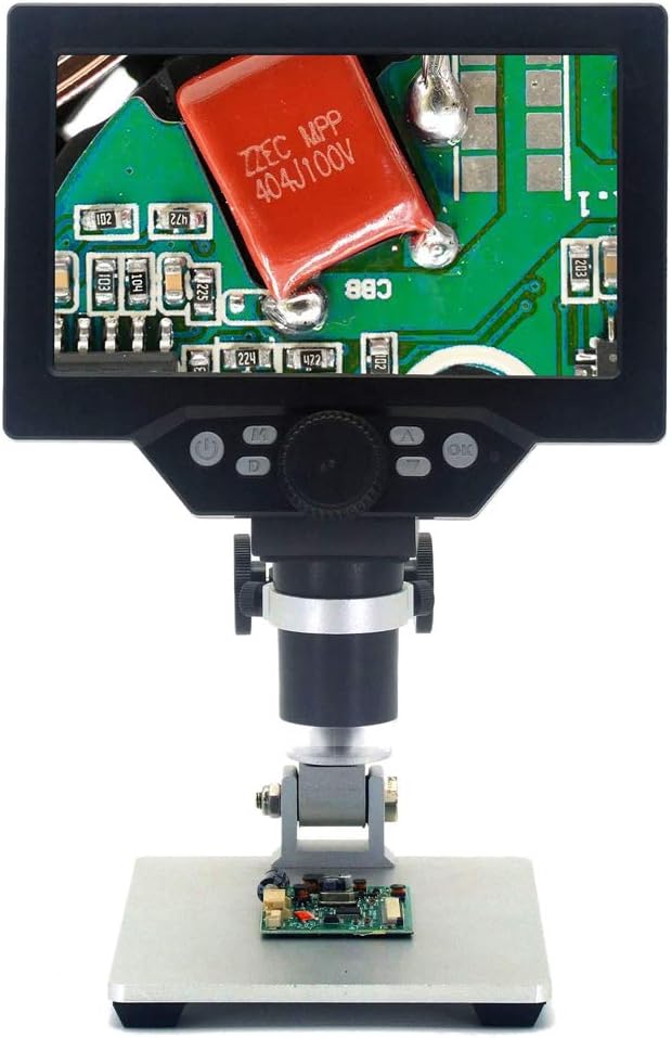 Genérico Microscopio Digital G1200 con Pantalla de Color Grande 7 Pulgadas 12MP Amplificaci n Continua 1 1200X Lupa Sopo