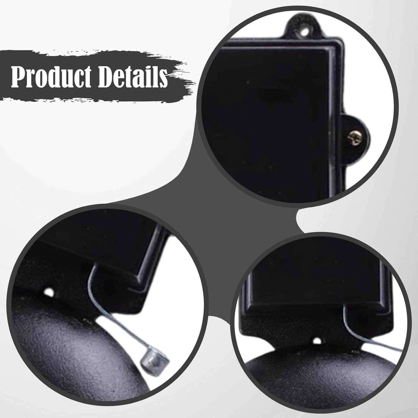 Timbre eléctrico escolar, accesorios de fácil instalación, portátil, de hierro fundido, para uso doméstico, escolar, fáb